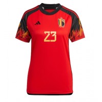 Fotballdrakt Dame Belgia Michy Batshuayi #23 Hjemmedrakt VM 2022 Kortermet